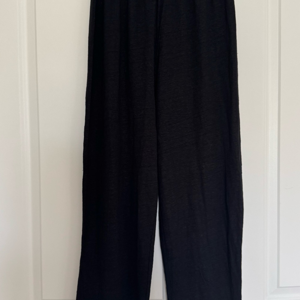 DEIJI Linen Black Pants